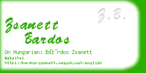 zsanett bardos business card